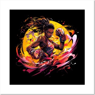 Muay Thai Girl Posters and Art